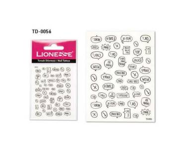 Abtibilduri decorative pentru unghii TD-0056 Lionesse